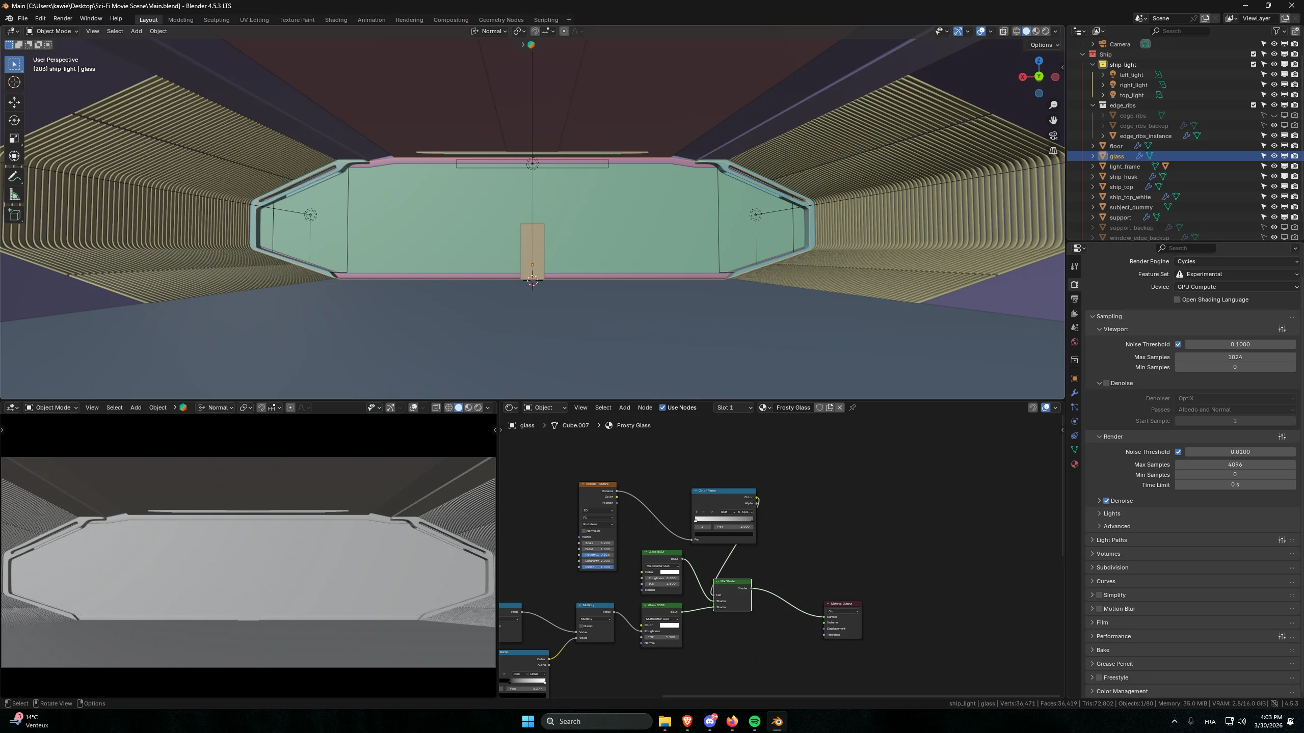 Vue 3 - WIP - Scène de Science-Fiction & Création d'Alien